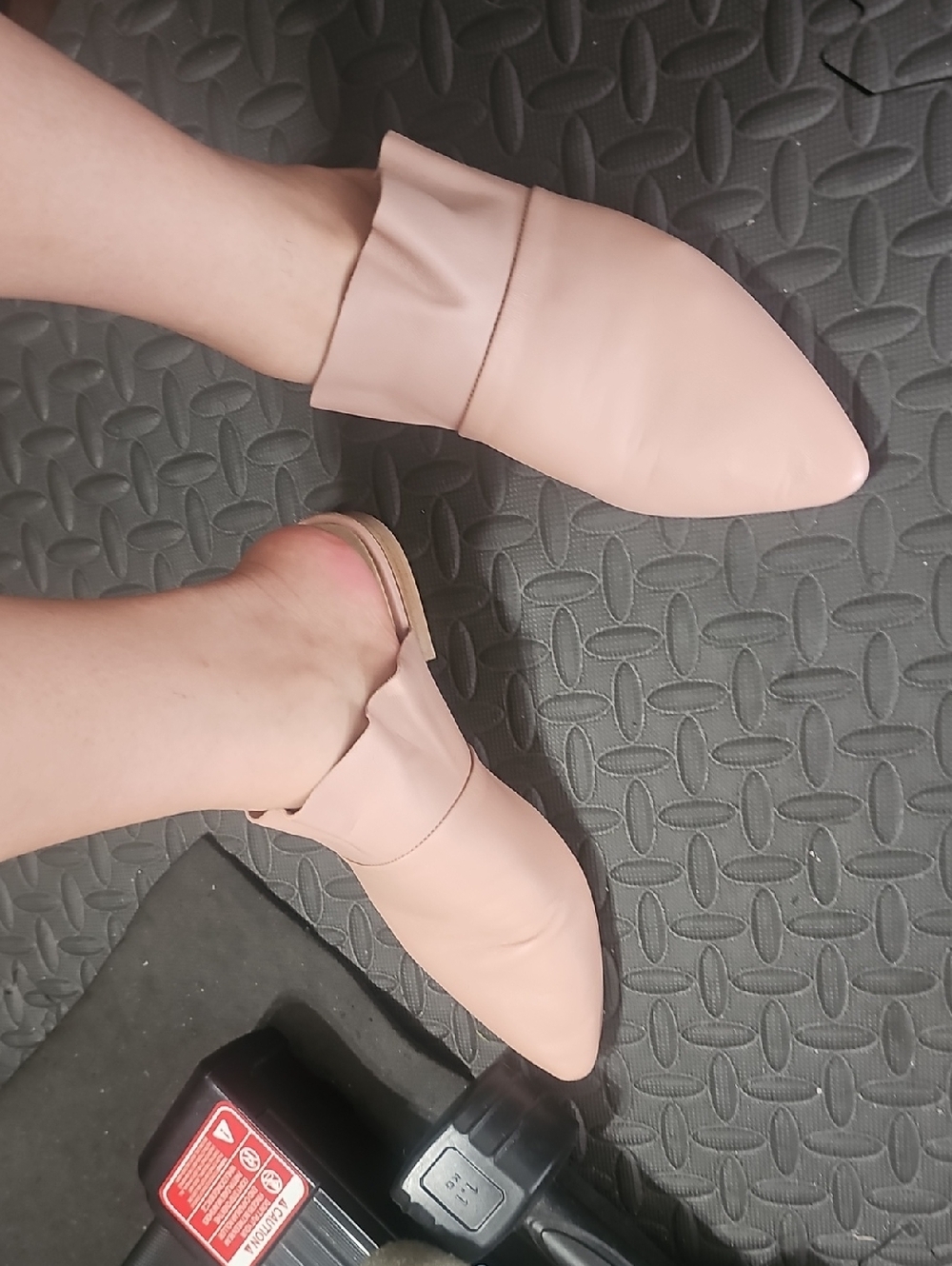 Free People Blush Pink Pointed Slip-On Mules